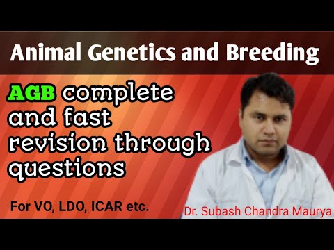 Animal genetics and breeding fast revision/ AGB/Crazy Vet Classes/ VO/LDO