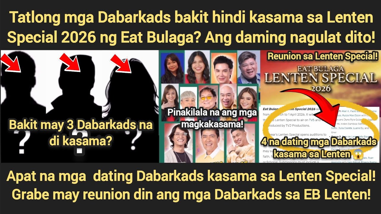 3 Dabarkads di kasama sa Lenten Special! Bakit? | Apat na dating Dabarkads kasama EB Lenten Special!