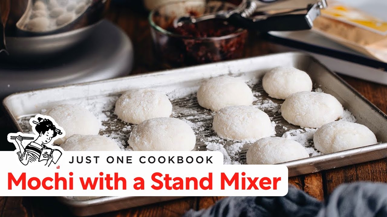 How to Make Mochi with a Stand Mixer (Homemade Mochi) お餅の作り方 • Just One  Cookbook