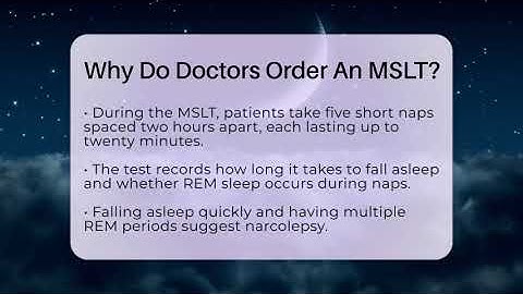 Why Do Doctors Order An MSLT? - Sleep Apnea Support Network