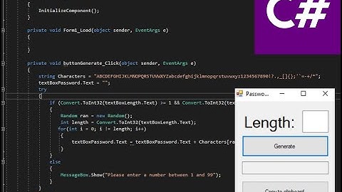 How to make a secure password generator in C#/Csharp