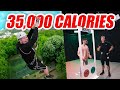 I BURN 5,000 CALORIES EVERYDAY FOR A WEEK ( 35K CALORIE CHALLENGE )