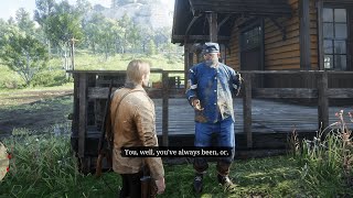 If Arthur goes to Valentine when he's sick, this NPC will react like this