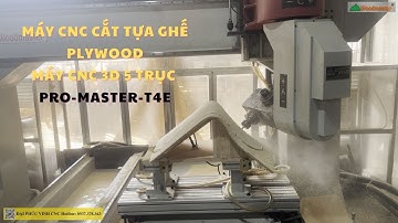 ✅ Máy cắt cnc làm ghế cong bằng ván ép, Máy cnc 3d 5 axis Woodmaster