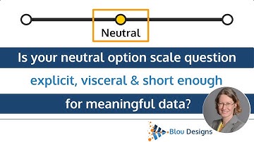 Neutral Options in Scale Questions: 3 things to check | Survey Design Critique