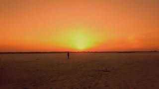 #Футаж человек в пустыне на закате ◄4K•HD► #Footage man in the desert at sunset