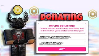 Donating to viewers 🎁🎁in pls donate 🔴🔴