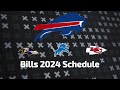 Bills 20242025 schedule release all opponents for next season