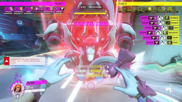 Overwatch: Sextuple kill and Quintuple kill both within three minutes!! Pro Dva plays ^.~