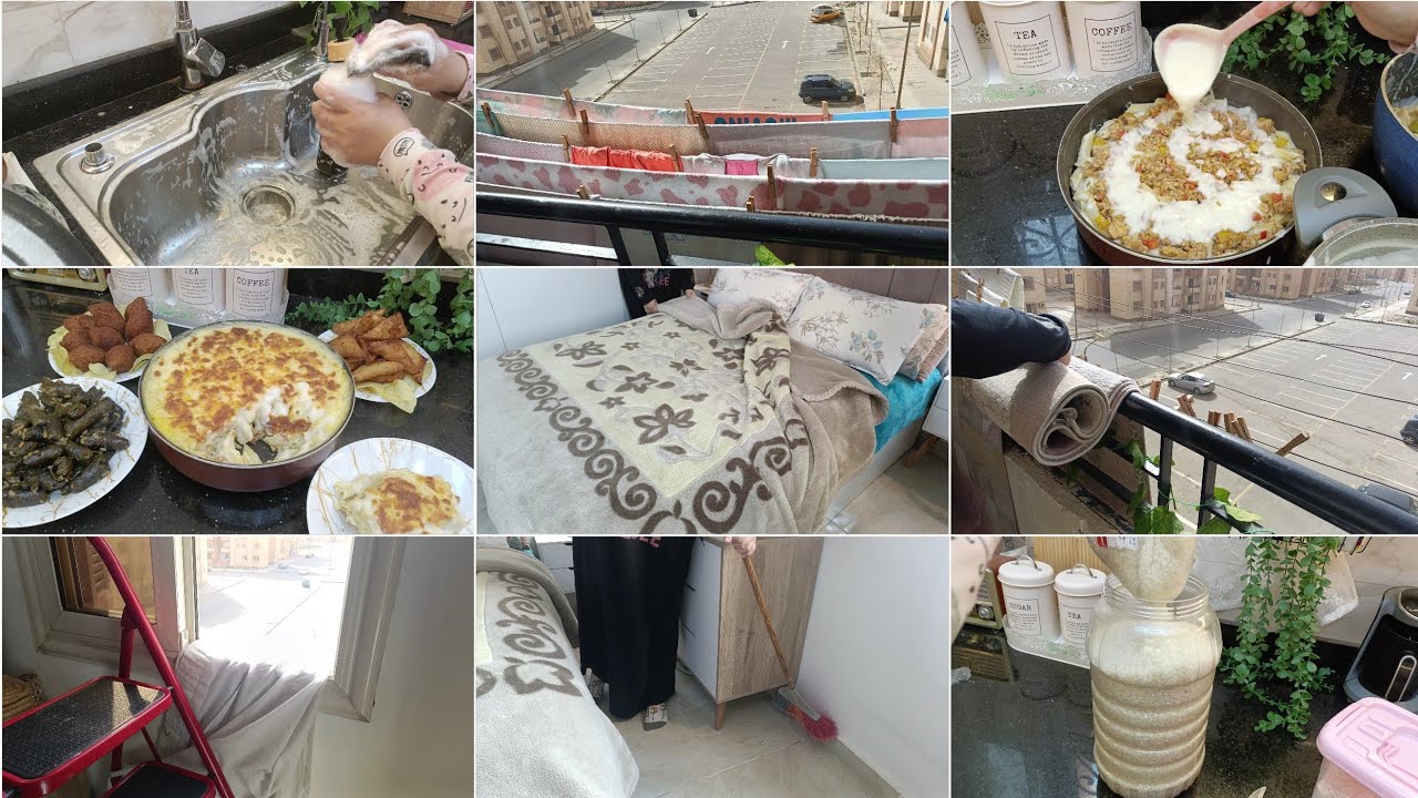 باقي تنضيفات رمضان 🌛✨كده بقي اقدر اقول شقتي جاهزه الفرش💃فطار ليله النصف من شعبان🙏