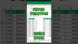Excel FILTER Function in 50 Seconds! Skip Manual Filtering..