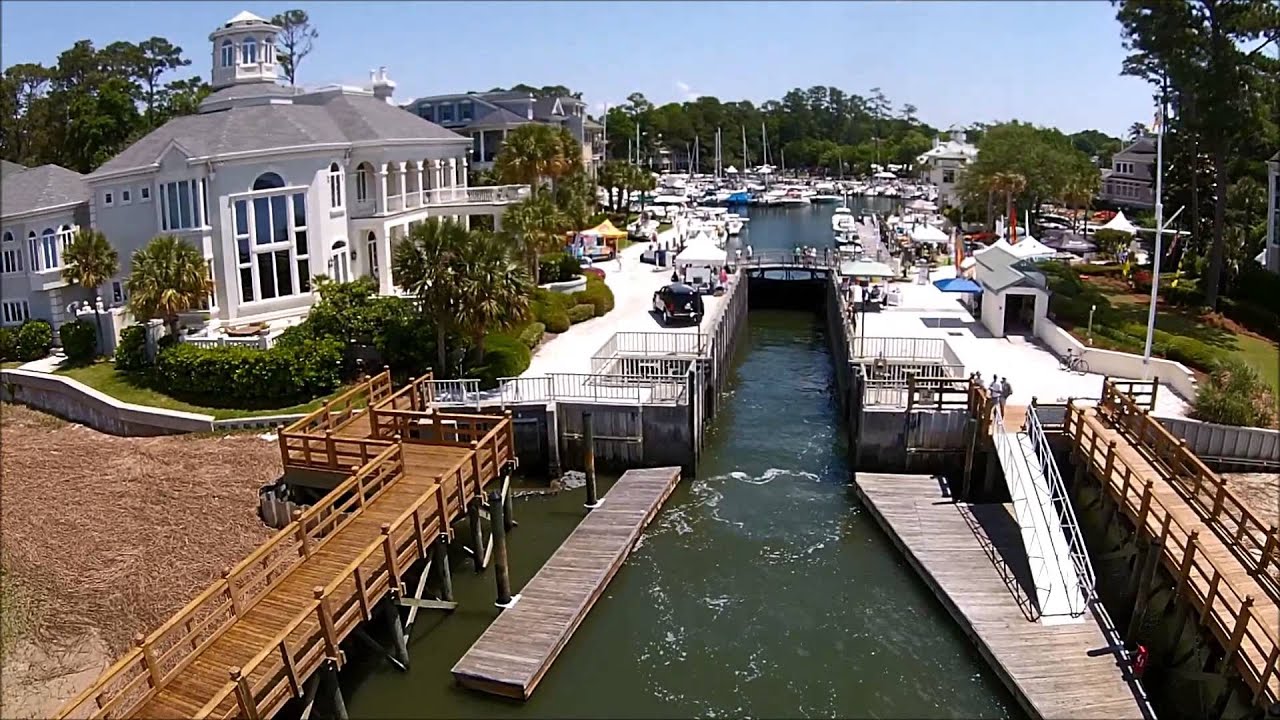 Hilton Head Island Boat Show Boat lock action YouTube