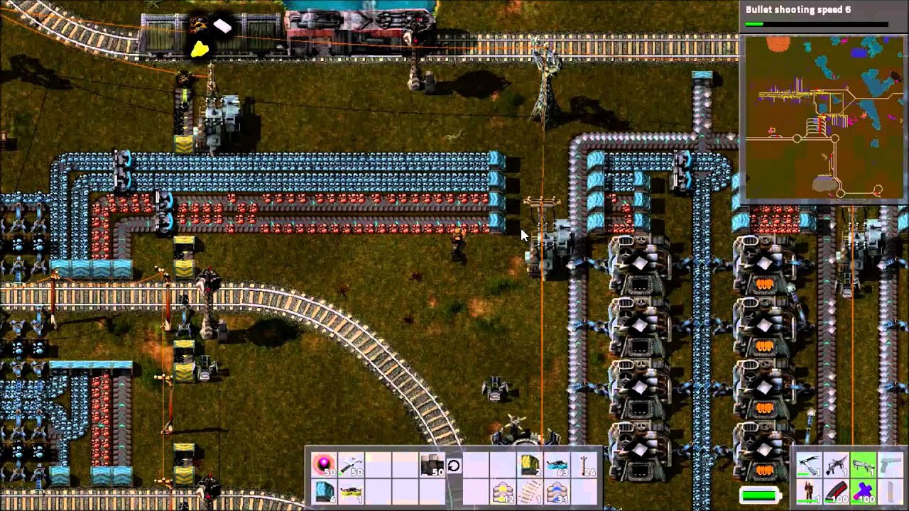 Factorio Railworld Ep#25: Copper Train - YouTube