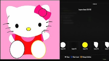 Call of Duty Black Ops 2 Emblem Editor Tutorials - Black Ops 2 - Amazing Hello Kitty Emblem Tutorial (Girly Cartoon) Playercard