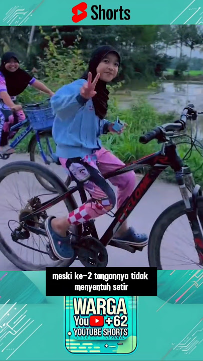 KEREN BANGET, KESEIMBANGAN MENGAYUH SEPEDA TANPA SETIR