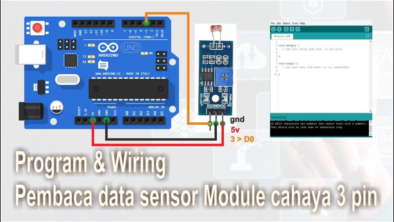 Module Sensor - #1 Membaca module sensor cahaya 3 pin | Arduino Pemula ...