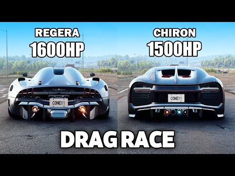 CHIRON SPORT vs REGERA | DRAG RACE (NFS Unbound)