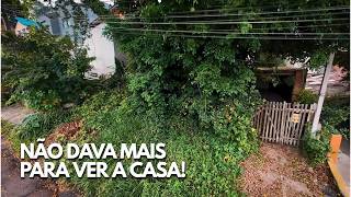 Esse jardim estava TOMANDO CONTA da rua inteira — limpamos TUDO de graça