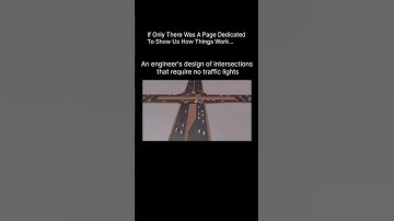 An engineer’s design of intersections that require no traffic lights 🤯 #memes #science #traffic
