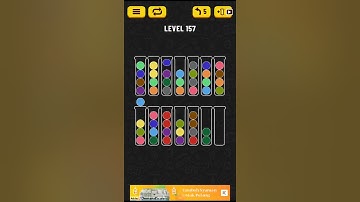 Ball sort puzzle level 157