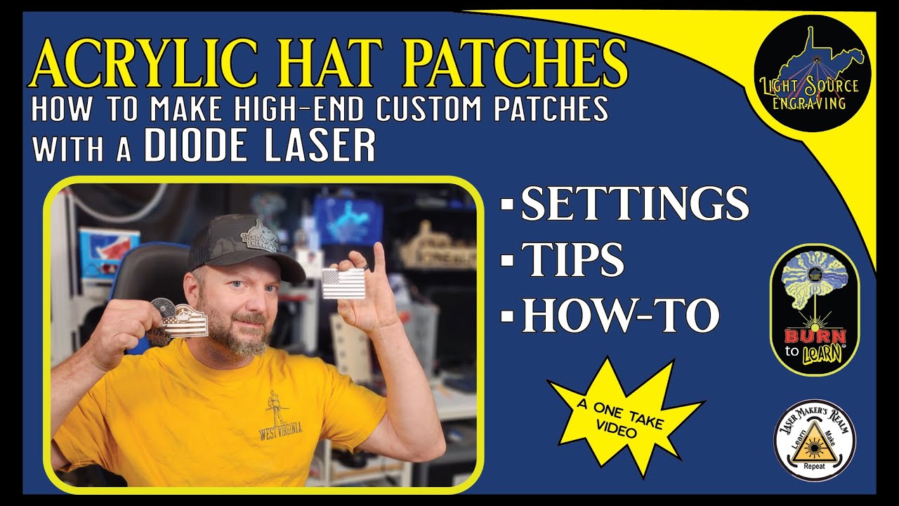 Making Leather Patches For Hats and Apparel With Your Co2 Laser  Engraver-How It's Made! 