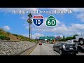 Driving Tour of Los Angeles Freeways in Southern California Interstate 10 and California 60