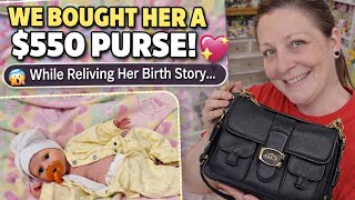 Is a $550 Purse Too Much for a Child? Change Silicone Reborn Baby & Tell Her Birth Story