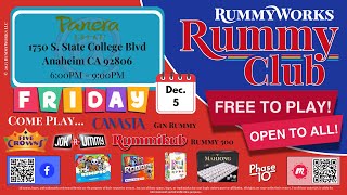 2025-12-05: Friday Evening Rummy Club at Panera Bread in Anaheim screenshot 4