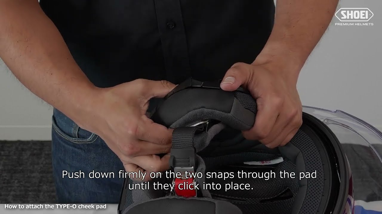 [ SHOEI Official ] How to remove and attach the TYPE-O cheek pads