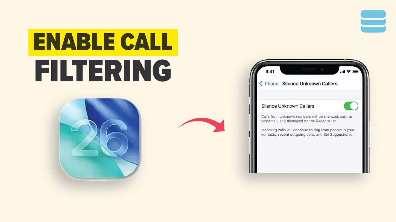 Ios Call Filtering How to Enable Call Filtering in FaceTime on iPhone New Feature 2026 ...