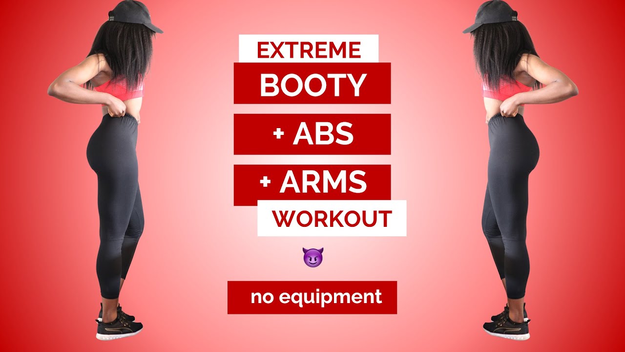 EXTREME TONING  Abs + Lowerbody + Arms Workout (10 min)