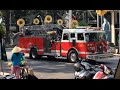 Ho chi minh city saigon fire department responding x4 with american ladder truck
