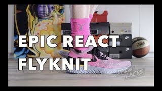 nike epic react flyknit plum dust