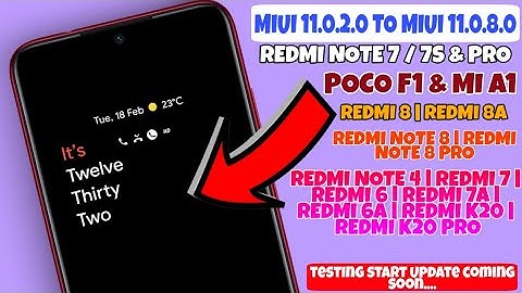 MIUI 11.0.2.0 TO 11.0.8.0 UPDATE ROLLOUT | MIUI 11 SECOND STABLE UPDATE ROLLOUT | MIUI 11 NEW UPDATE