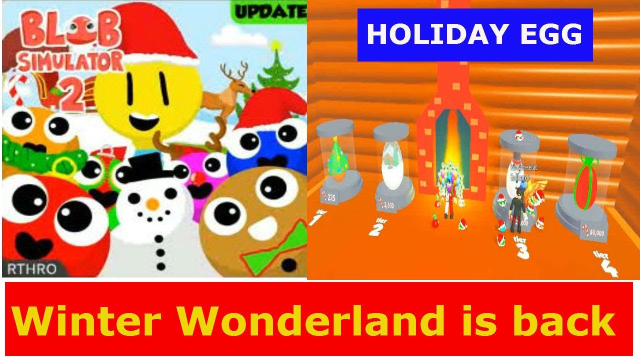  Winter Wonderland Holiday 2020 Blob Simulator 2 ROBLOX YouTube