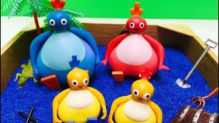 Twirlywoos Chickadee and Chick Toys On Treasure Hunt Big Red Boat