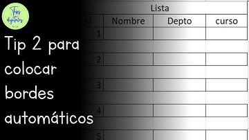 Tip 2 para colocar bordes automáticos
