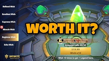 BEGINNER WISH REVIEW AND OPENING | INFINITE MAGIC RAID