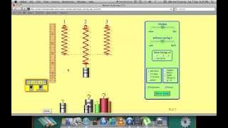 Springs - Lect 3 - Using a Java Applet to interactively learn about springs