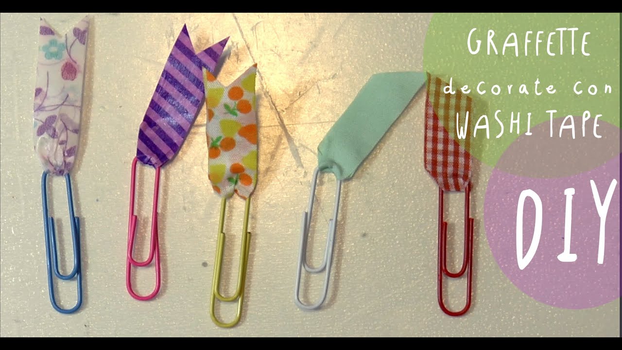 Tutorial back to school diy: graffette decorate con washi tape ...