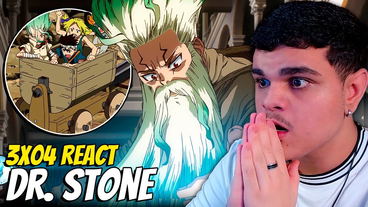 REACT: DR. STONE 3 TEMPORADA Episódio 1/MAPA DO NOVO MUNDO! 