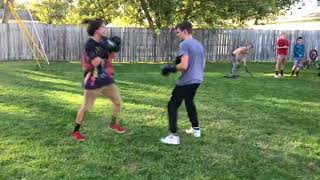 BackYard Boxing Ep.2 (Knocked Down Twice!)