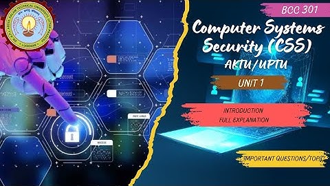 Computer System Security Lecture (CSS) Unit 1 | One Shot |  AKTU | Exams | Lock Cipher