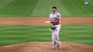 BOS@SEA: Price takes comebacker off leg, stays in