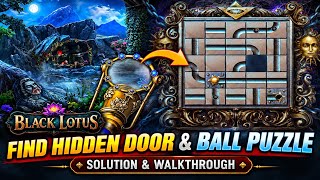 Black Lotus Game - Find Hidden Door and Ball Puzzle Solution Walkthrough 