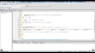C++ How to Input Password in Hidden Form