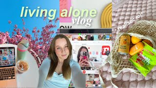 living alone vlog! *REALISTIC post grad diml* 🌸 dealing w rejection, new camera, job apps