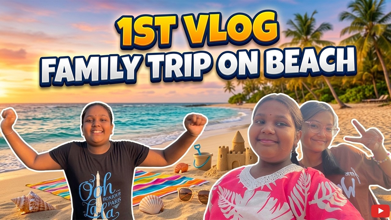 Beach Pe Gaye Puri Family! 🌊 | Vlog | | Shruja | #familyfriendly