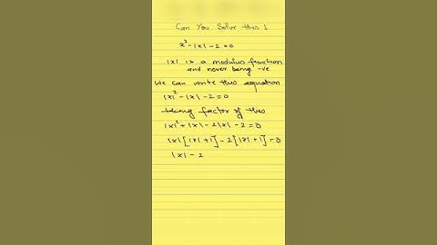 Solve #modulus  Equation #shorts #iitadvanced #viralvideo #viralshorts