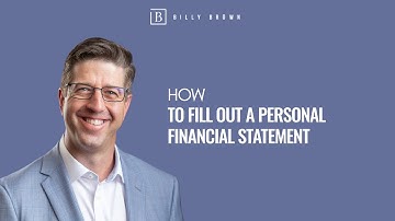 How to fill out a personal financial statement